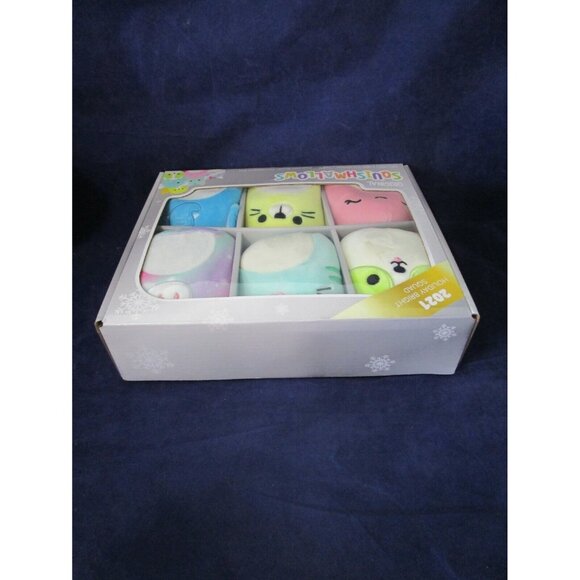 Original Squishmallows 2021 Holiday Bright Squad 6 Mini Plush Ornament Set New - Picture 12 of 12